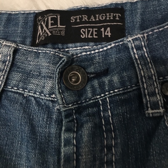 TK Axel Light Washed Straight Distressed Jeans - Picture 2 of 5